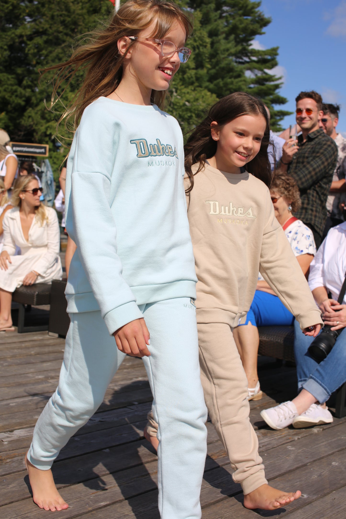 Kids Dukes Muskoka Crewneck Sweatshirt Light Blue