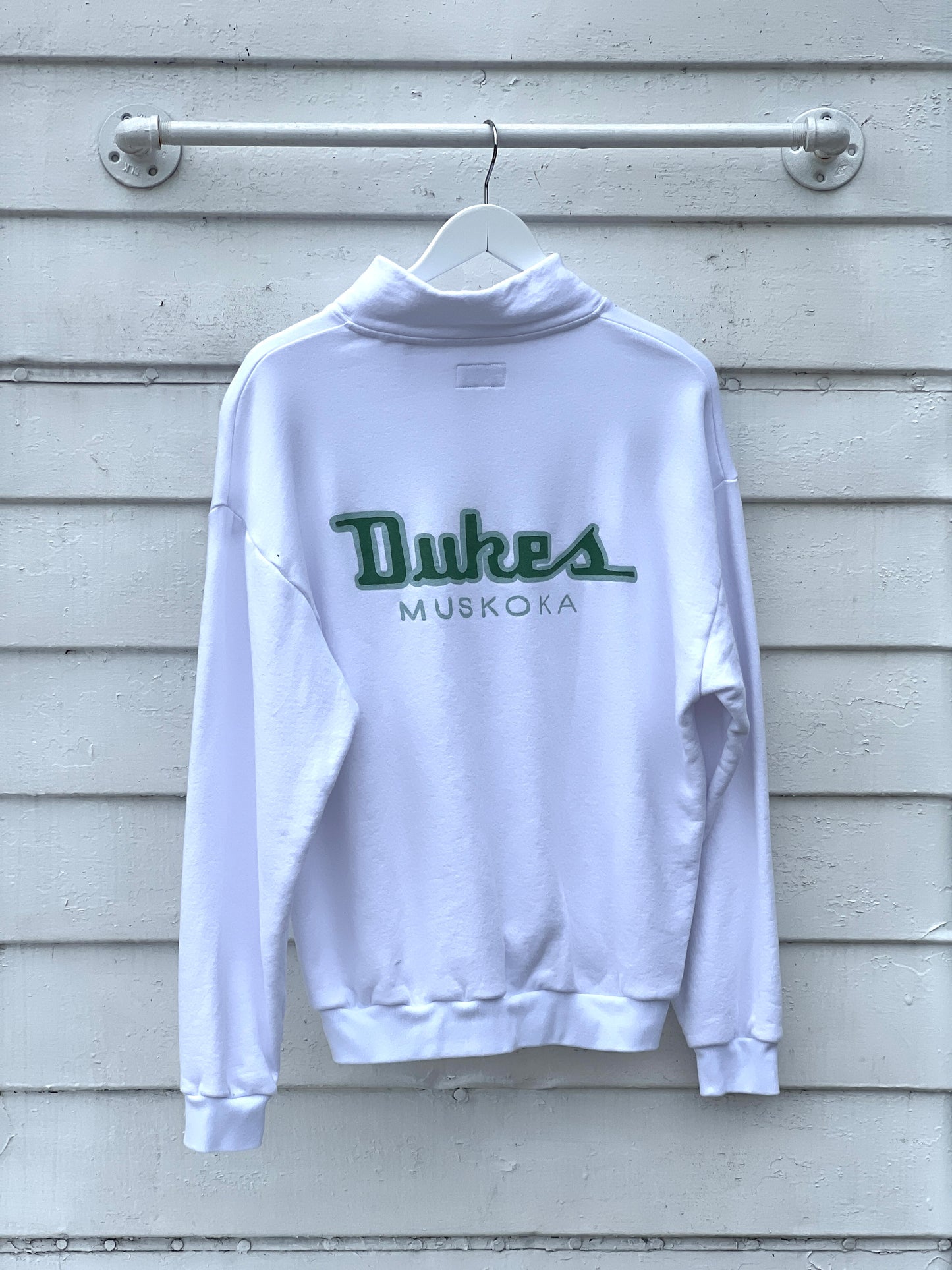 Duke's Playmate Quarter Zip Sweatshirt White