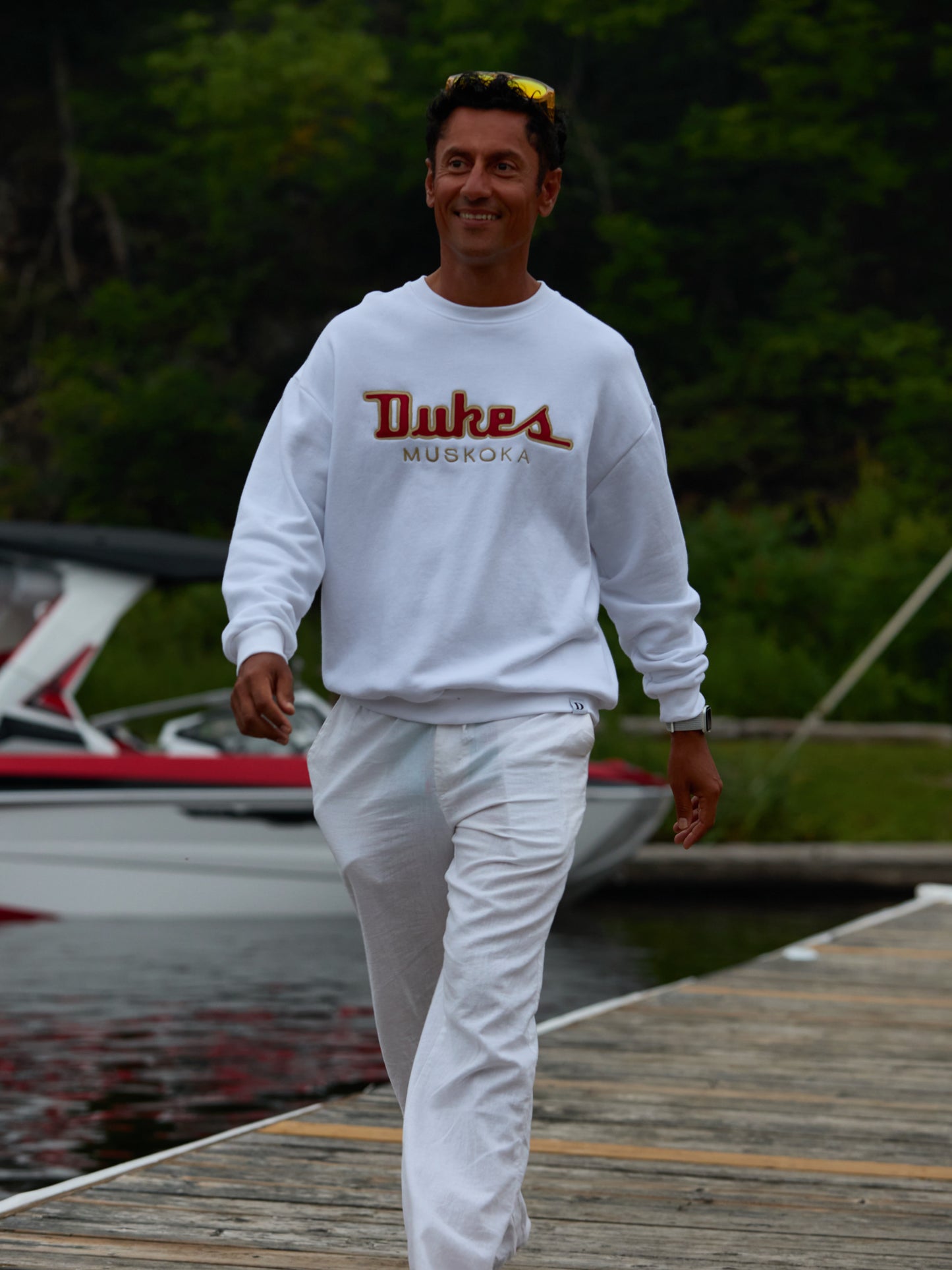 Duke's Muskoka Crewneck Sweatshirt - White