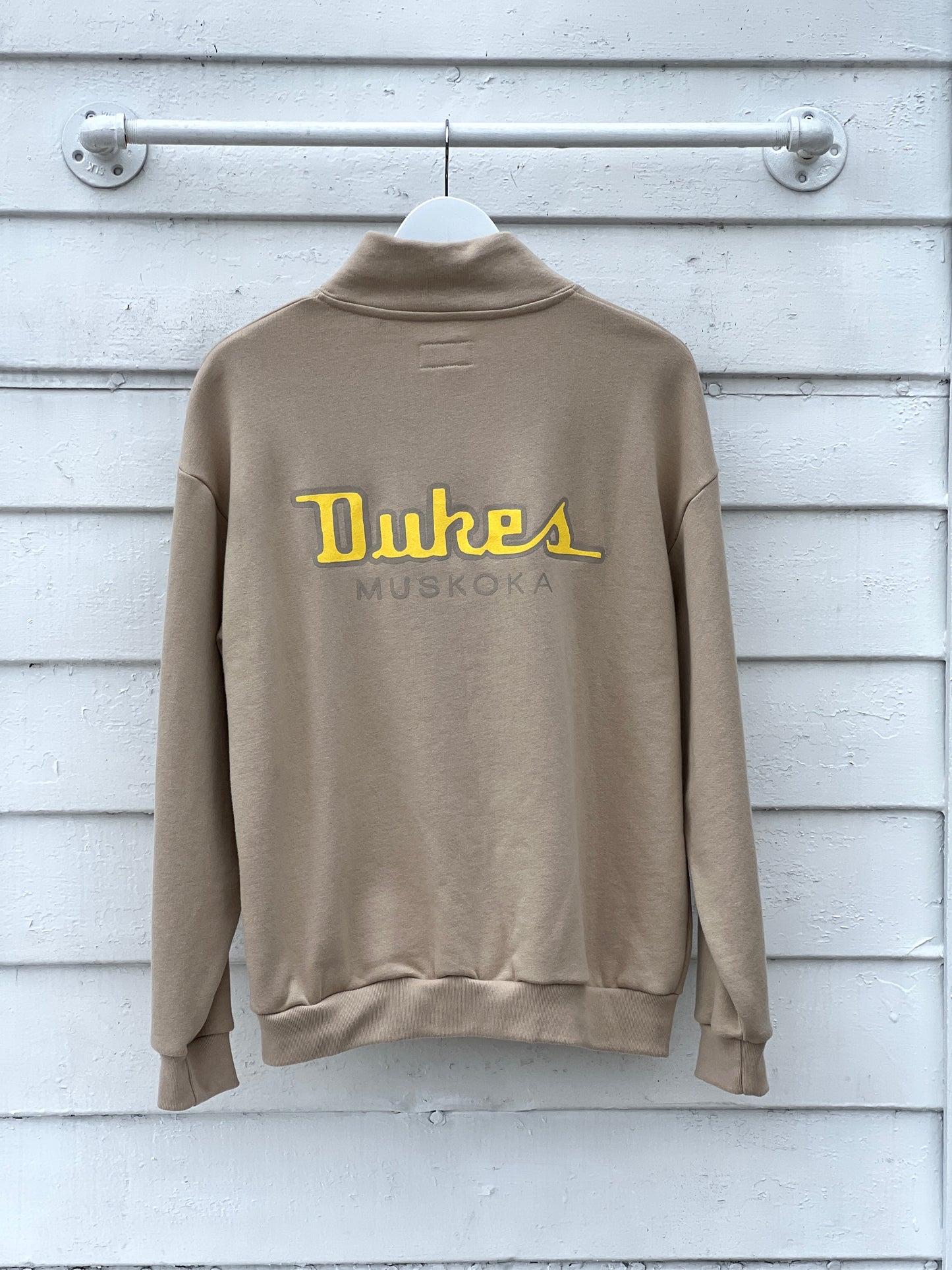 Duke's Playmate Quarter Zip Sweatshirt Oatmeal