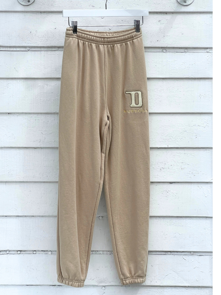 "D" Sweatpants Oatmeal