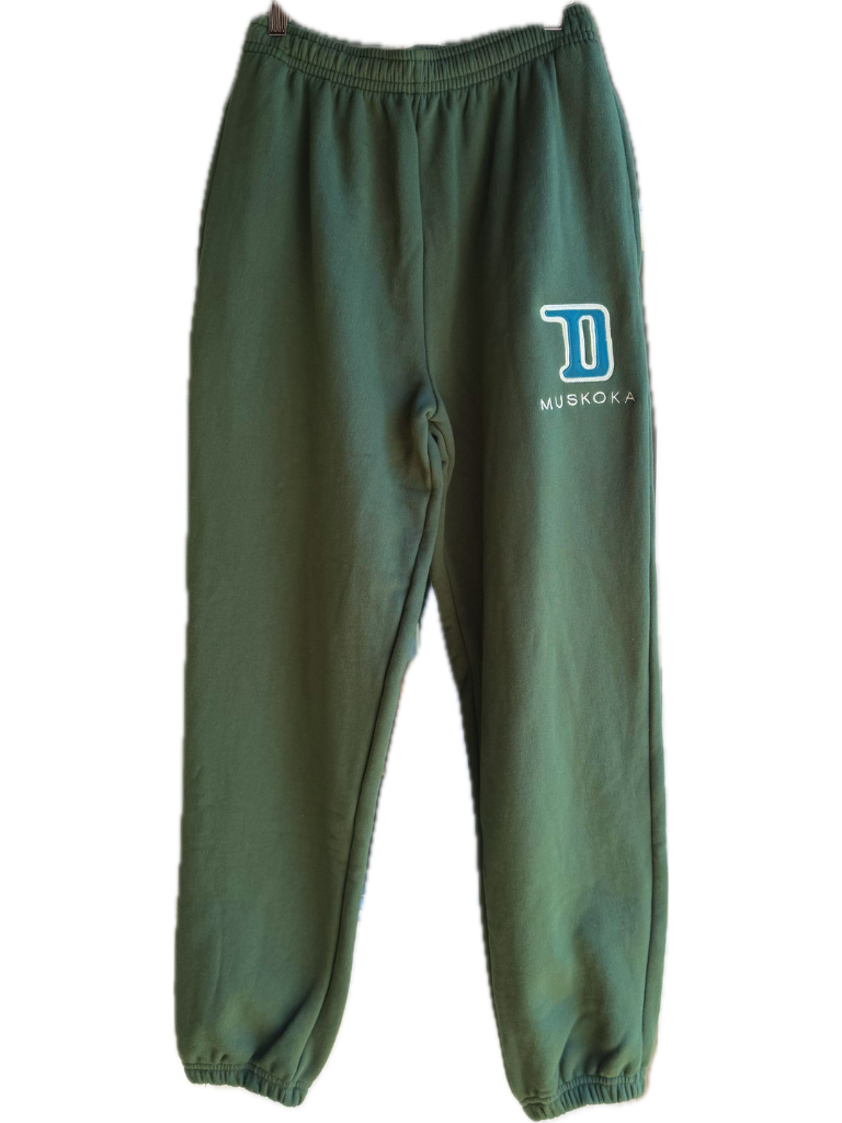 "D" Sweatpants Forest Green