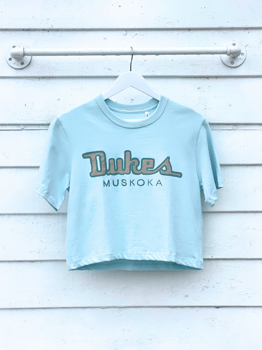 Duke's Muskoka Crop T-Shirt Light Blue