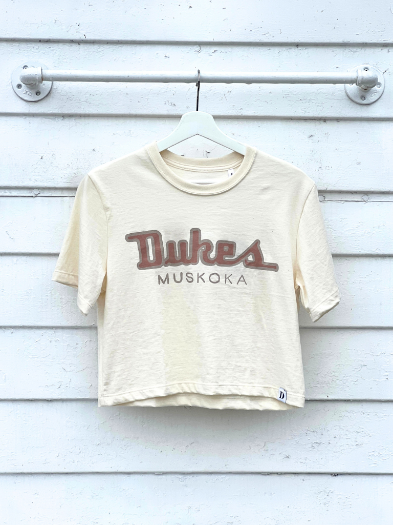 DUKES ビンテージ　Tシャツ Duke's Muskoka Crop T-Shirt Natural – DUKES GENERAL STORE