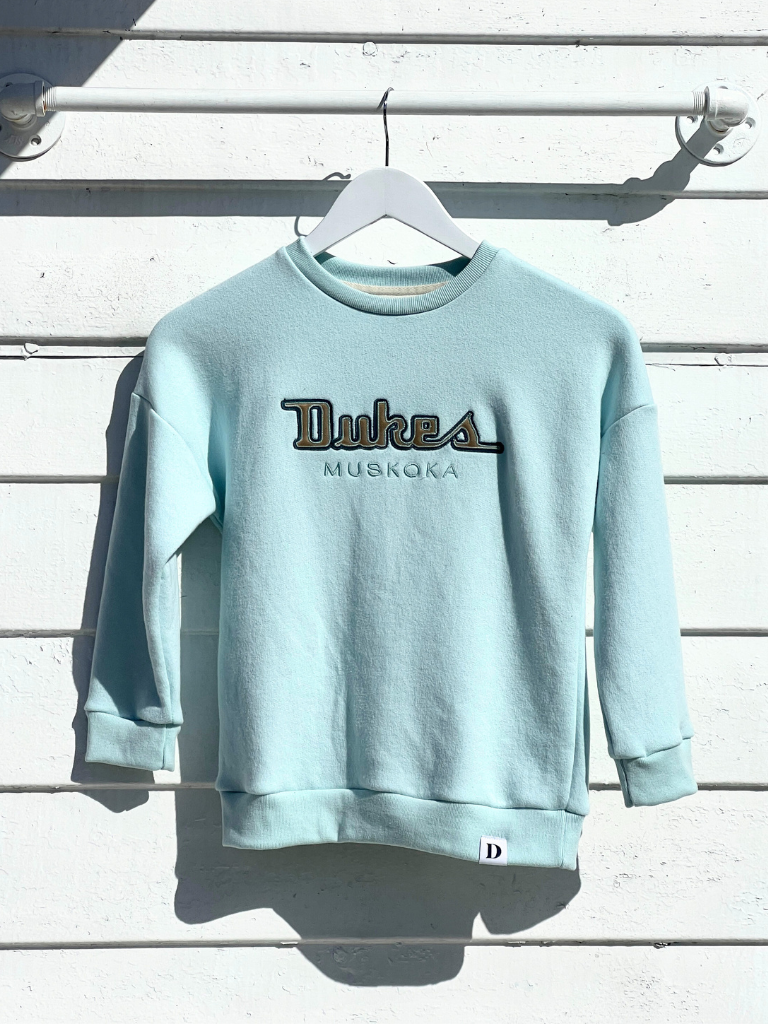 Kids Dukes Muskoka Crewneck Sweatshirt Light Blue